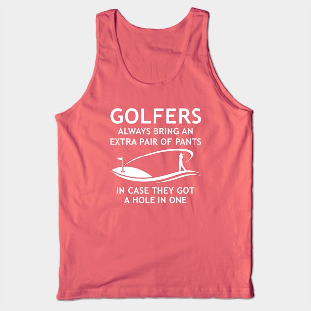 Golfers Extra Pants Tank Top by LuckyFoxDesigns